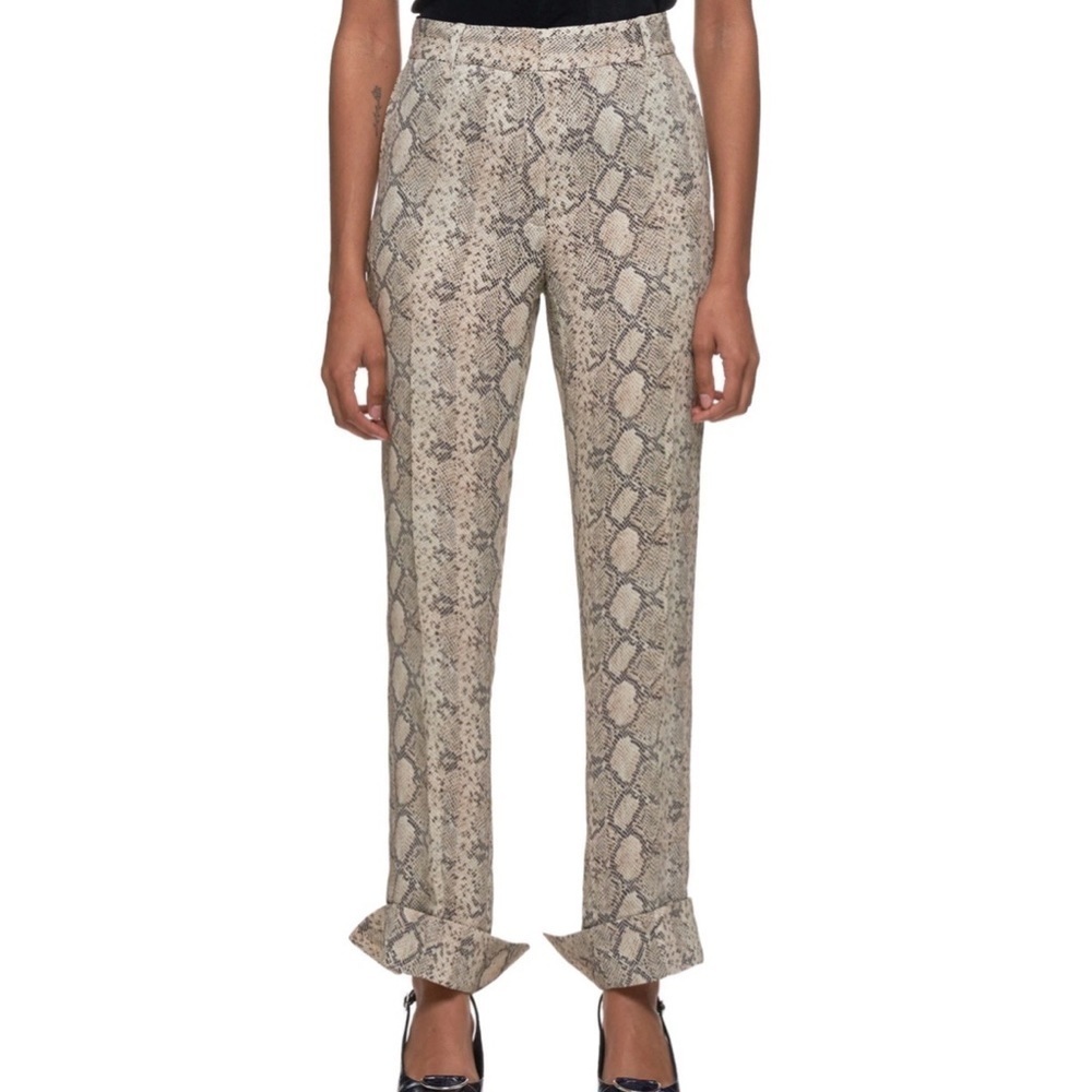 𝅺Rokh snake print split hem trouser pants